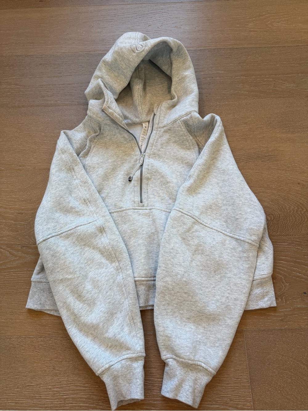 lululemon athletica Heather Gray Half-Zip Hoodie